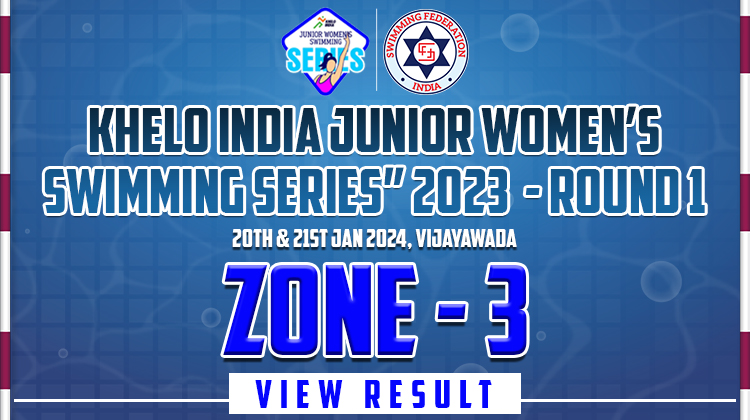 Khelo India Junior Womens Swimming Series 2023 - Round 1 Zone 3 Result